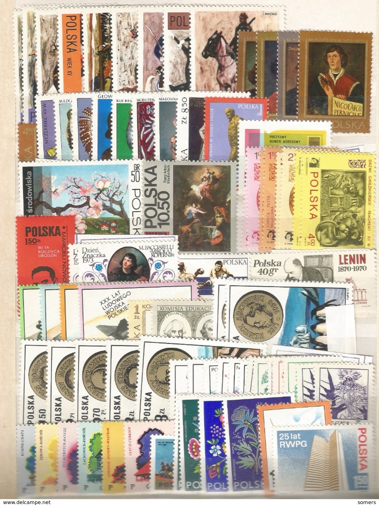 PRACHTIG LOT POLEN SERIES ZEGELS : BLOKKEN : MNH ** SUPER AANBIEDING : Veel Thema's !! SUPERBE !! ;;; F- - Sammlungen