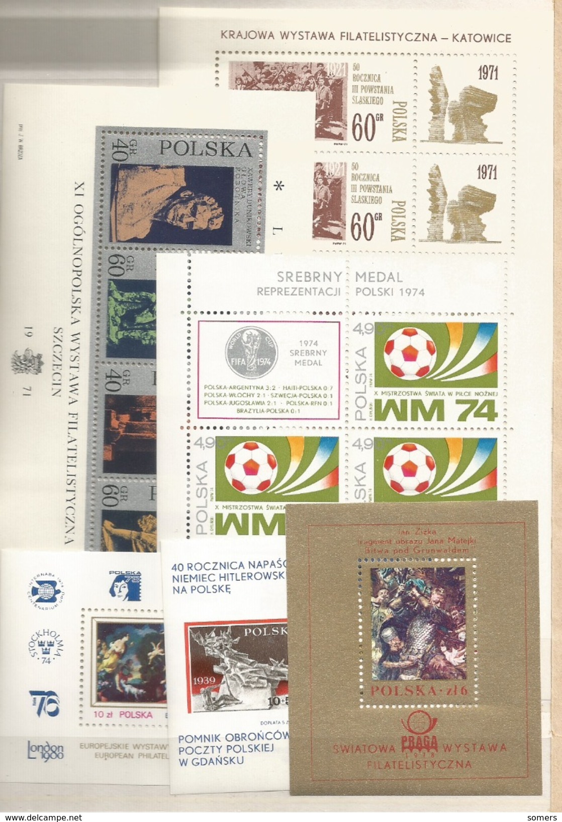 PRACHTIG LOT POLEN SERIES ZEGELS : BLOKKEN : MNH ** SUPER AANBIEDING : veel thema's !! SUPERBE !! ;;; F-