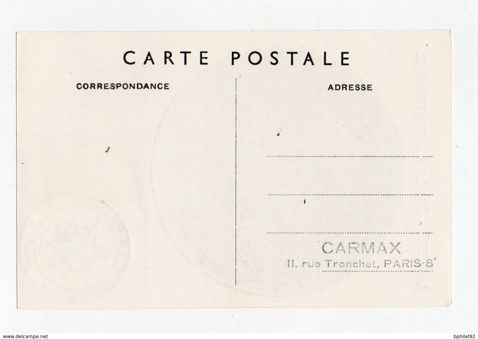 !!! CARTE MAXIMUM 25 F MARIANNE DE GANDON CACHET SALON DE LA MARINE 1945 - REF B2 - 1940-1949