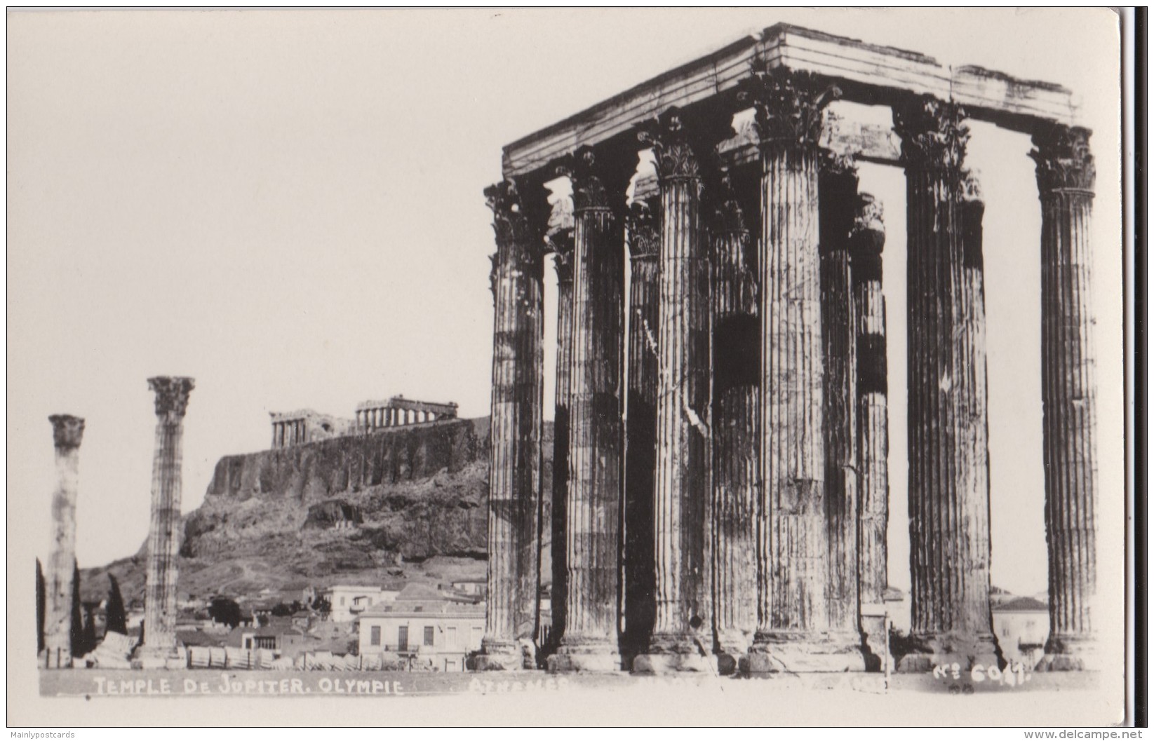 AN84 Athenes, Temple De Jupiter, Olympie - RPPC - Greece