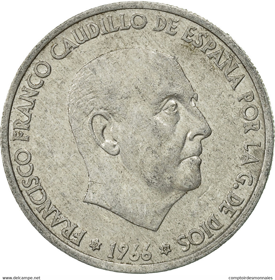 Monnaie, Espagne, Francisco Franco, Caudillo, 50 Centimos, 1966, TTB, Aluminium - 50 Centiem