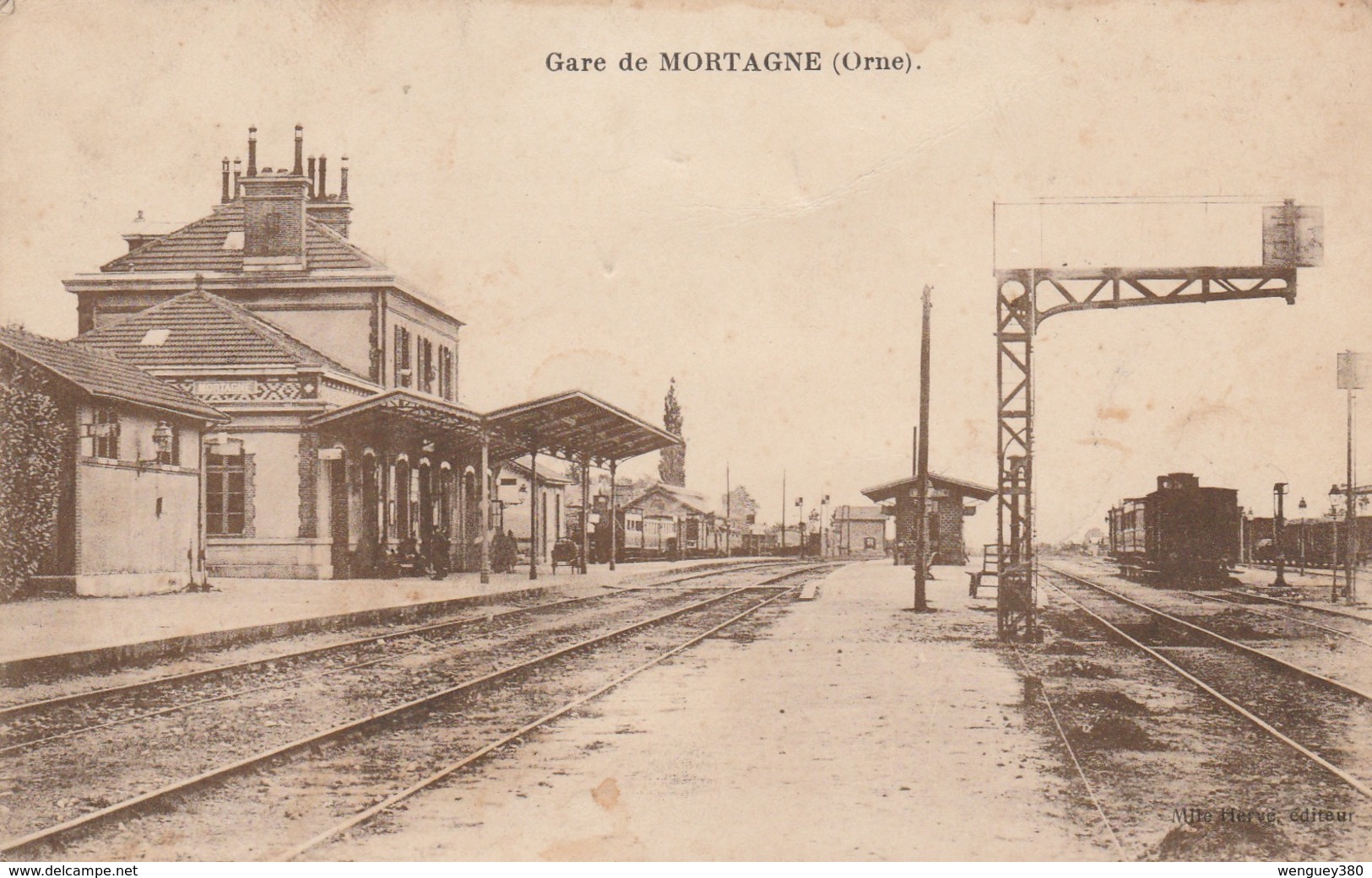 61 MORTAGNE          Gare De MORTAGNE (orne)  TB PLAN 1924   PAS COURANT - Mortagne Au Perche