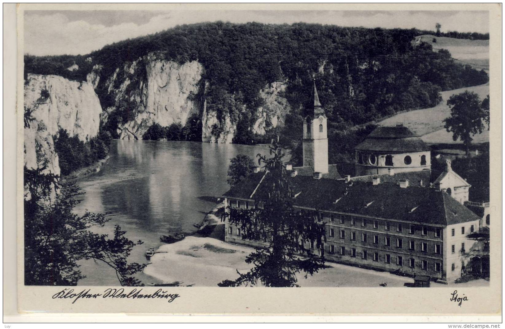 KLOSTER WELTENBURG 1953 MIT NOTOPFER STEUERMARKE STOJA PHOTO AK - Kelheim