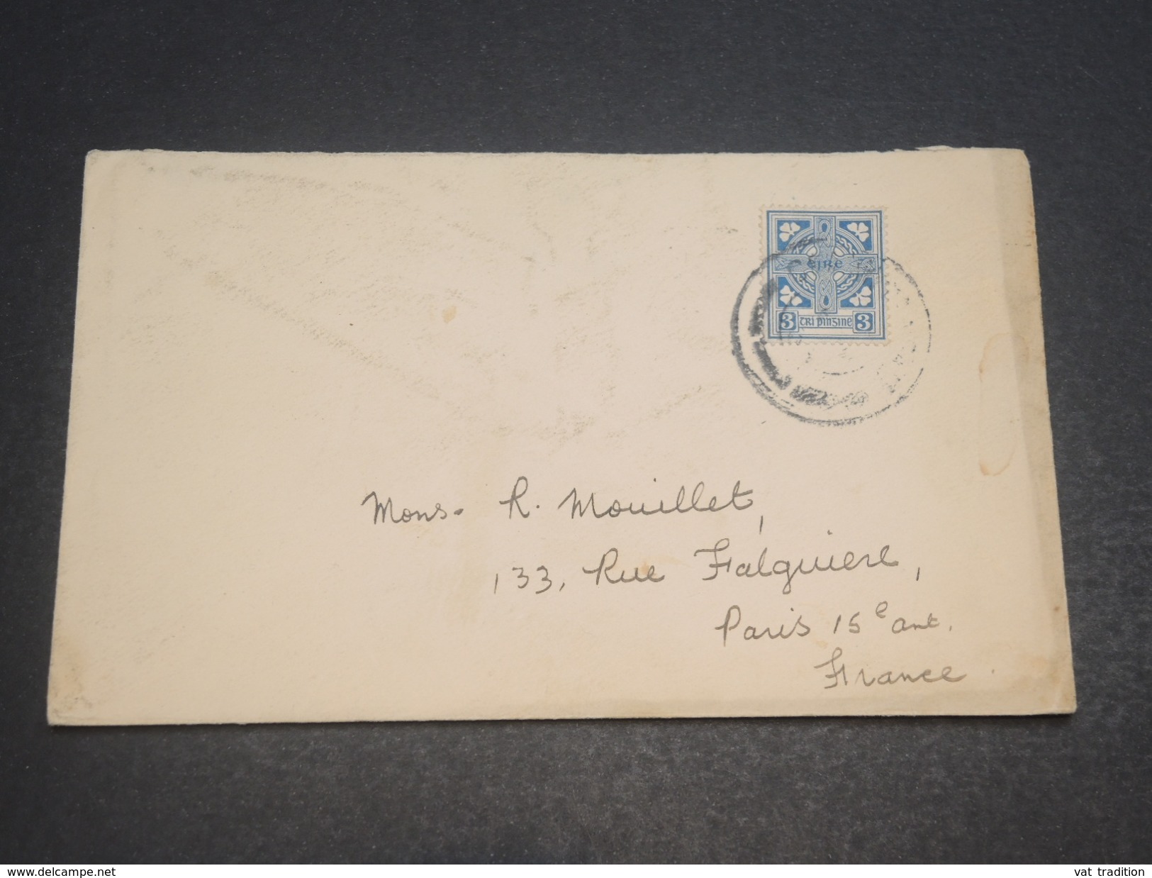 IRLANDE - Enveloppe Pour La France En 1933 -  L 11592 - Briefe U. Dokumente