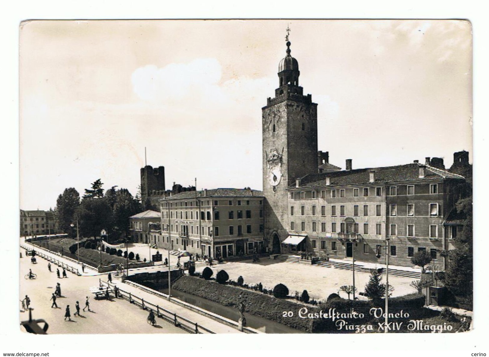 CASTELFRANCO  VENETO:  PIAZZA  XXIV  MAGGIO  -  F.LLO  E  INDIRIZZO  TOLTI  -  FOTO  -  FG - Treviso