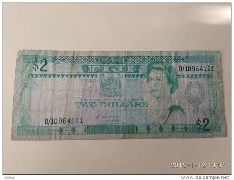 2 Dollars 1988 - Fidji