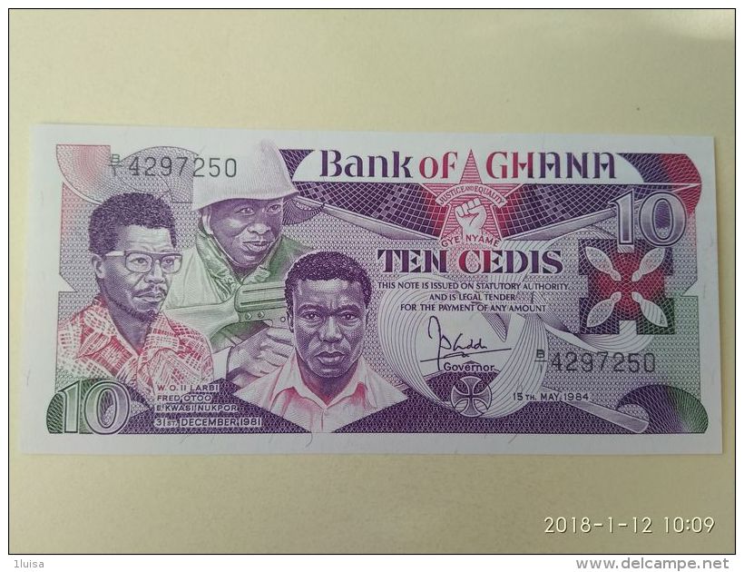 10 Cedis 1984 - Ghana