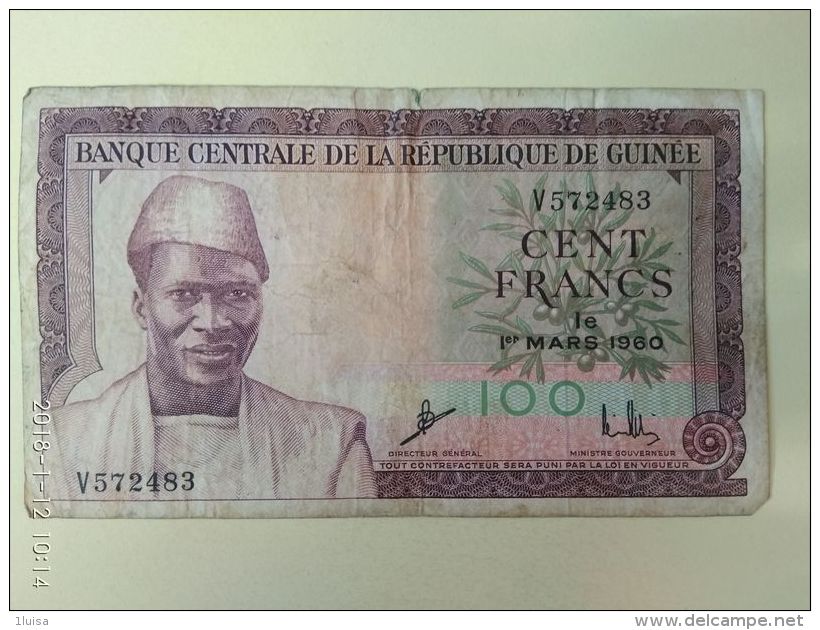 100 Francs 1960 - Guinea