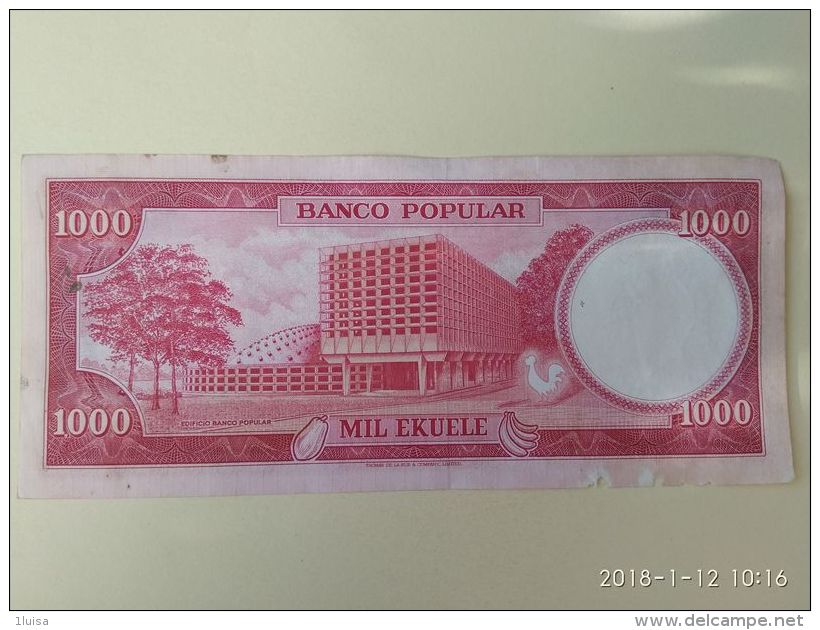 1000 Ekuele 1975 - Guinée Equatoriale