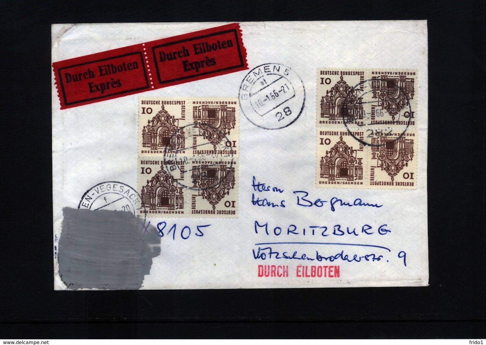 Deutschland Berlin 1966 Interessanten Zensurierten Brief - Briefe U. Dokumente