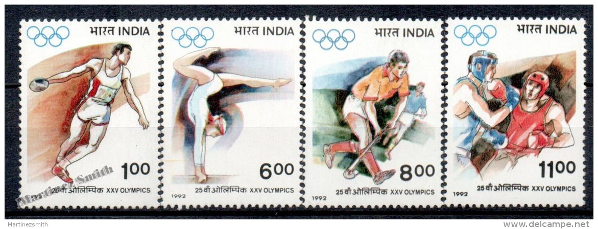 Inde - India 1992 Yvert 1154-57, Summer Olympic Games At Barcelona - MNH - Ungebraucht