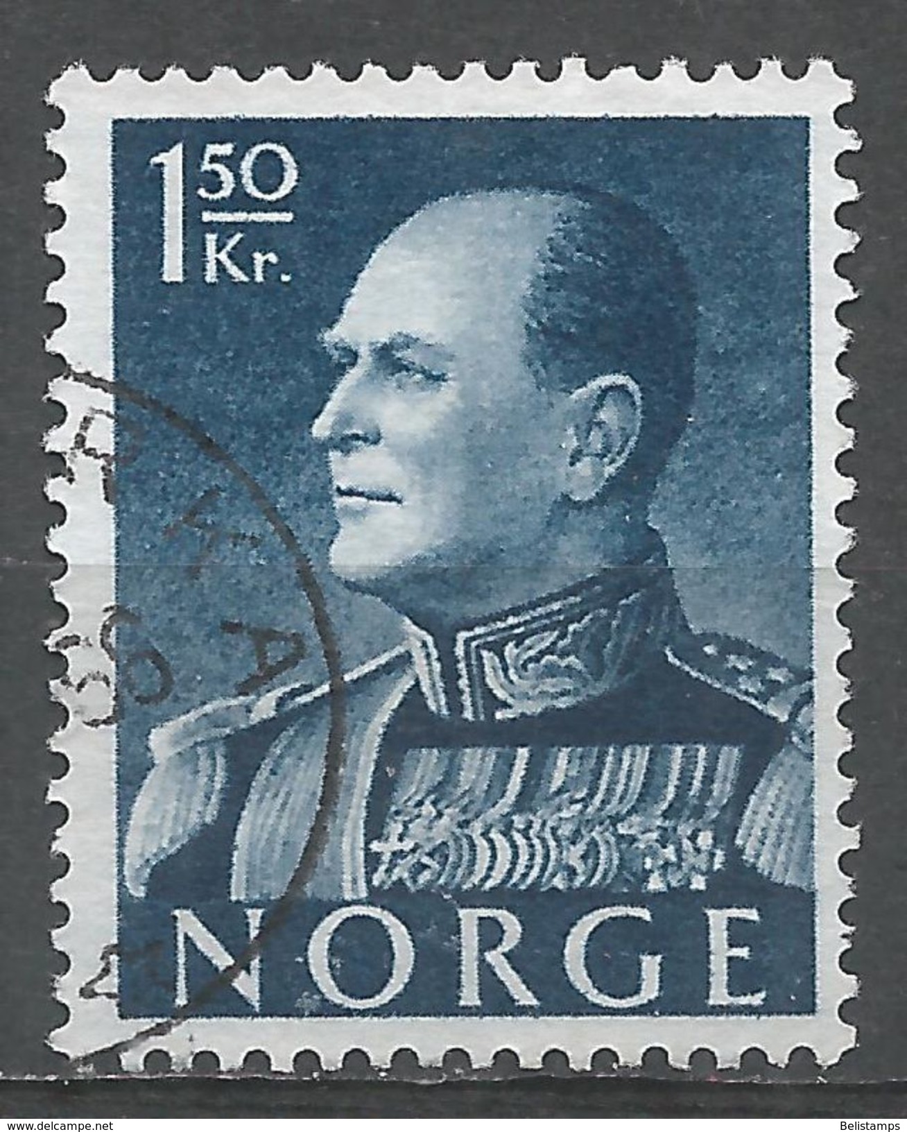 Norway 1959. Scott #371 (U) King Olav V - Oblitérés