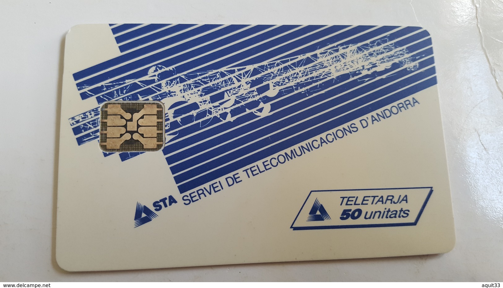 TELECARTE ANDORRE AND 10 50UT UTILISEE STA N°2 LES TELECOMMUNICATIONS - Andorre