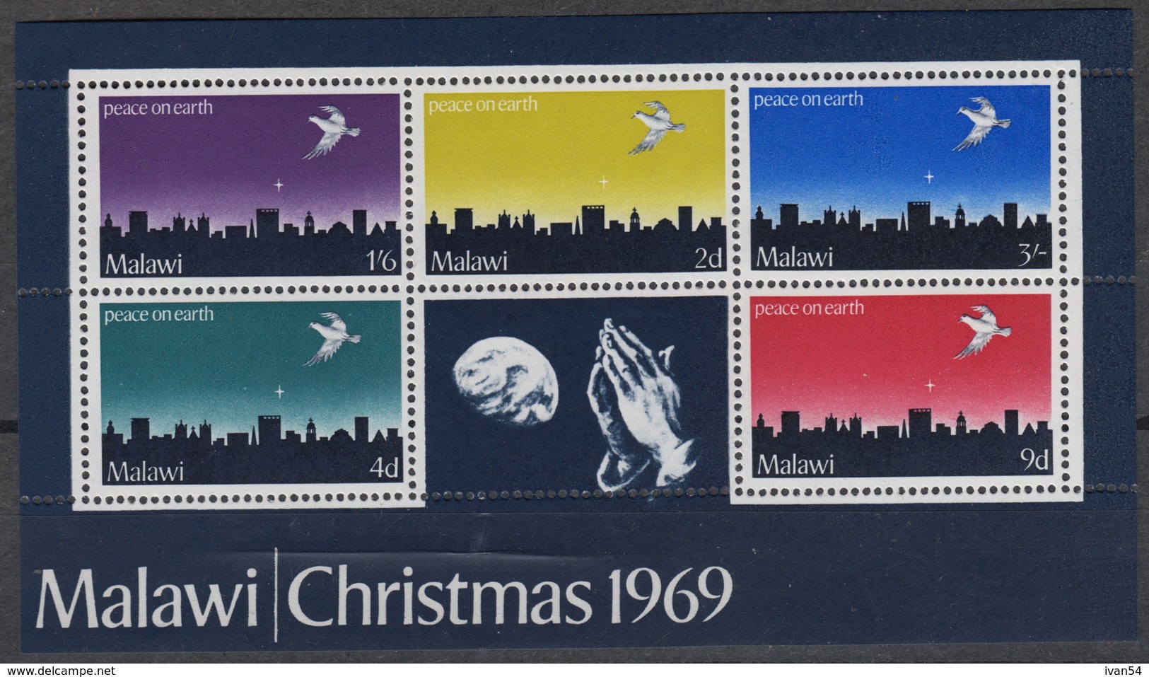 MALAWI Block 16  ** MNH  Noel Kerstmis Christmas 1969 - Malawi (1964-...)