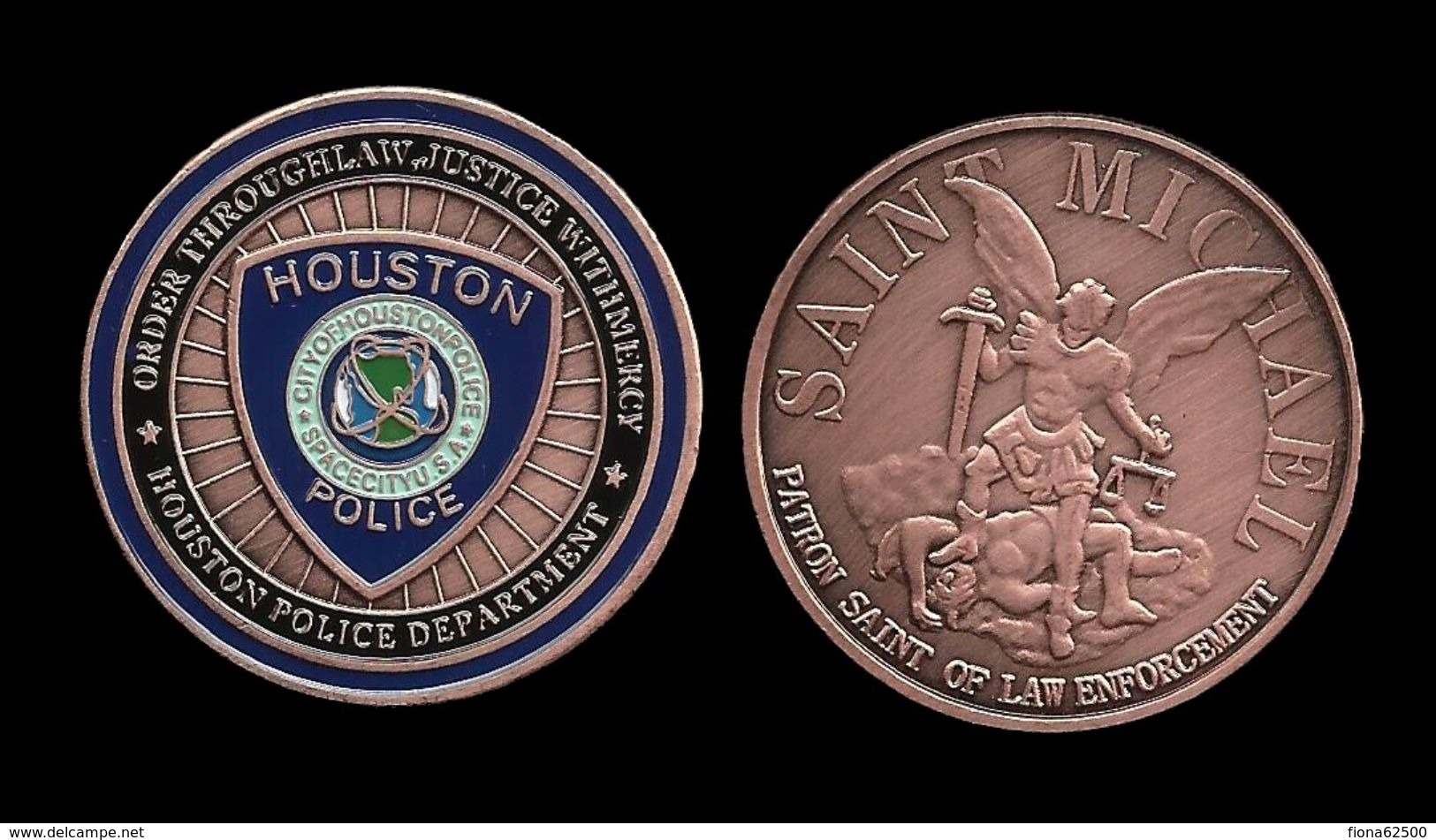 MEDAILLE . HOUSTON POLICE DEPARTMENT . - Other & Unclassified