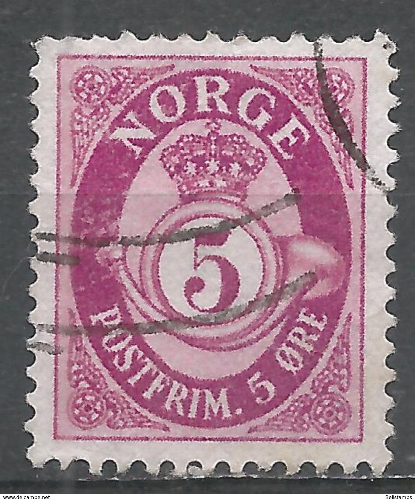 Norway 1962. Scott #416 (U) Post Horn - Oblitérés