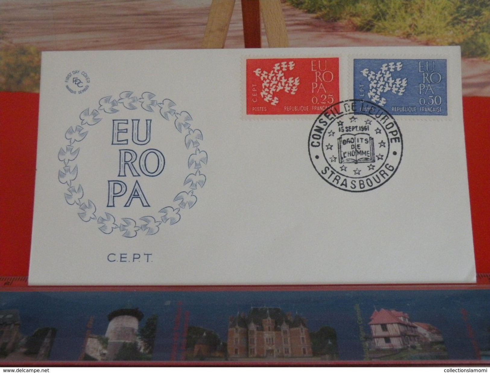 Coté --€ > Europa CEPT > Strasbourg (67) > 15.9.1961 > FDC 1er Jour - 1960-1969