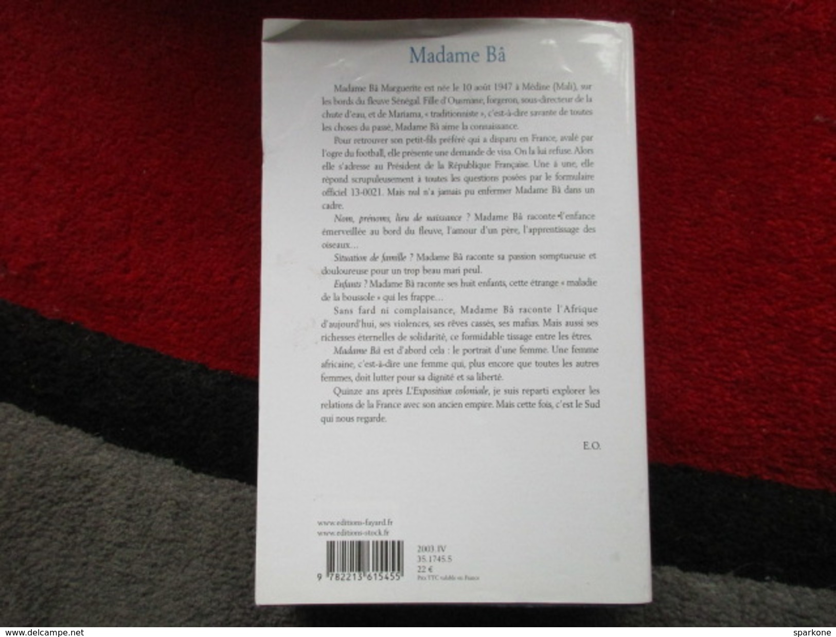 Madame Bâ (Erik Orsenna) éditions Fayard / Stock De 2003 - Autres & Non Classés