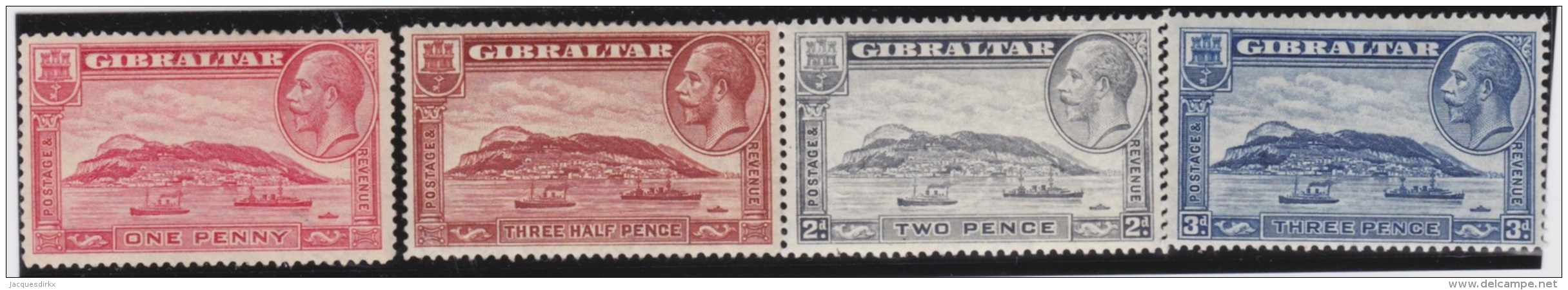 Gibraltar      .      SG     .     110/113       .     *       .     Ongebruikt    .    /    .    Mint-hinged - Gibraltar