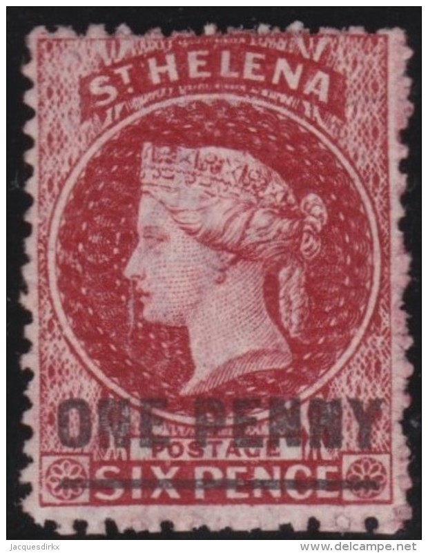 St  Helena      .      SG     .    6      .     (*)     .    Geen Gom    .    /    .    No Gum - Sint-Helena