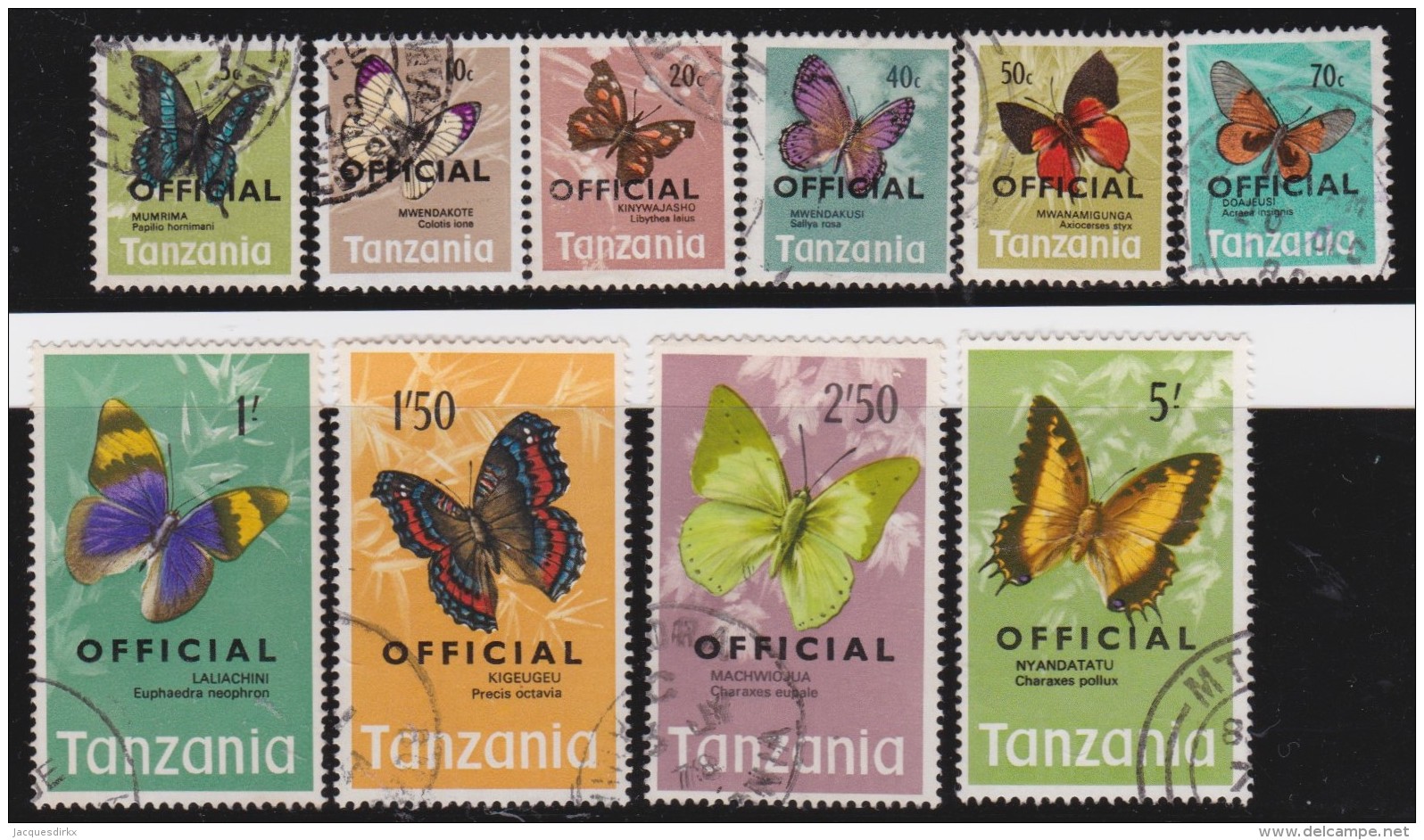 Tanzania   .      SG        .    O  40/49      .       O       .      Gebruikt   .    /    .   Cancelled - Tansania (1964-...)