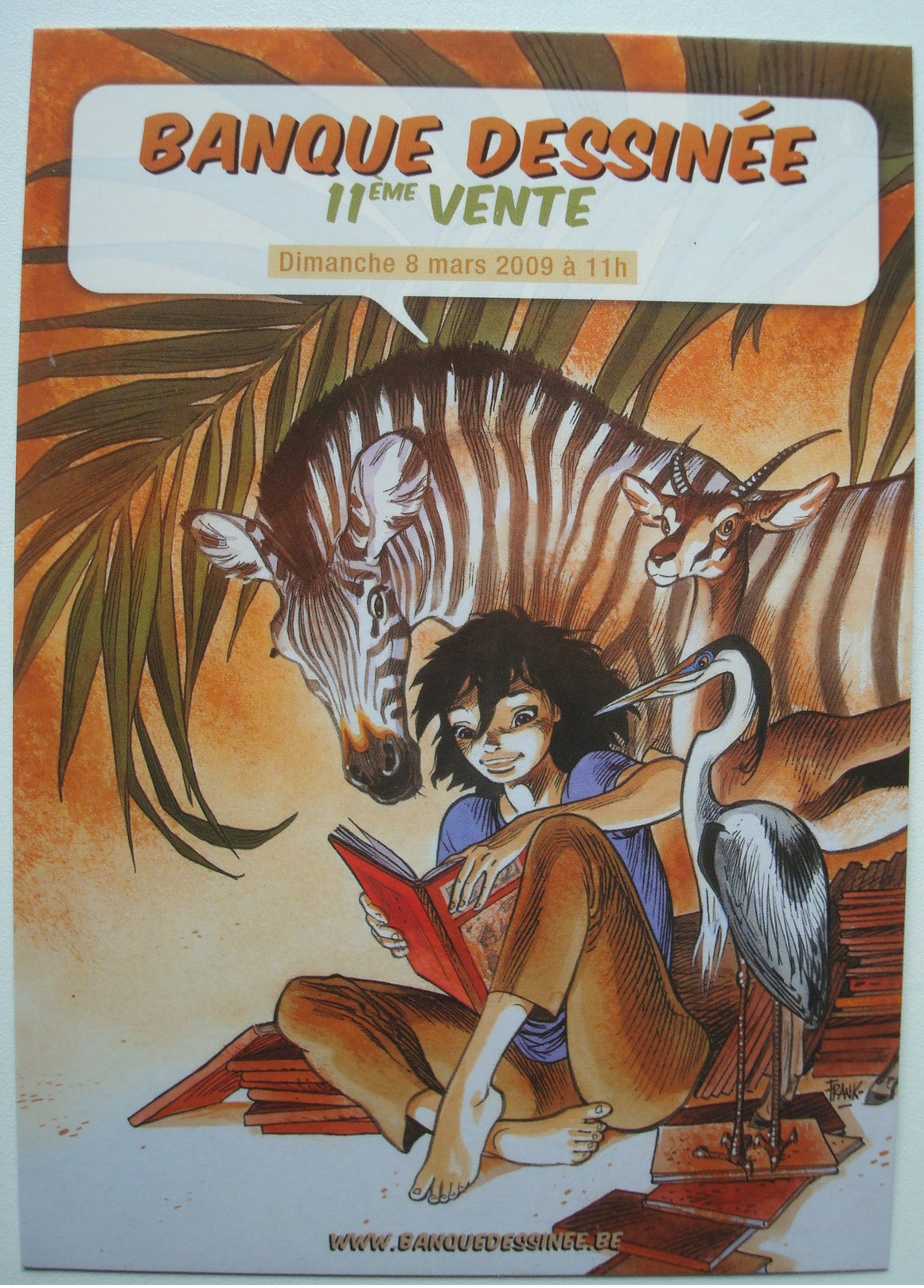 Frank Pé. - Carte Postale Pour Banque Dessinée 11e Vente. - 2009. - Comicfiguren