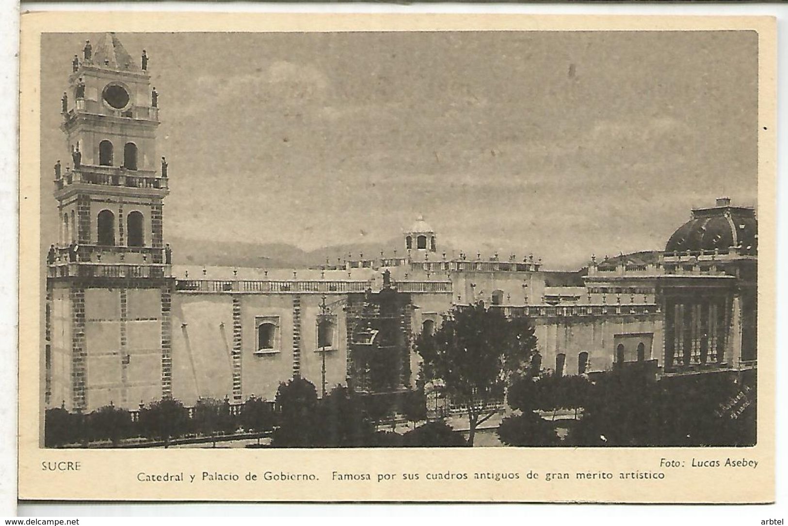 BOLIVIA ENTERO POSTAL STATIONARY CATEDRAL Y PALACIO DE GOBIERNO CATHEDRAL - Bolivia