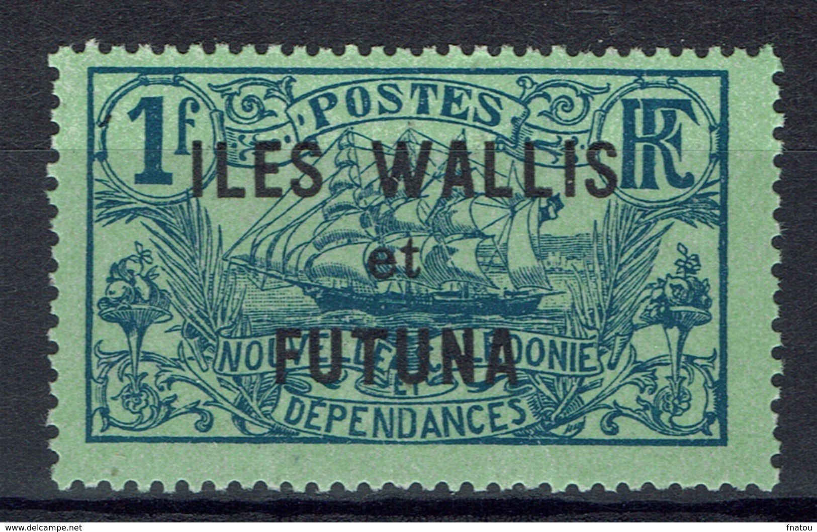 Wallis And Futuna, Overprint "ILES WALLIS ET FUTUNA", 1f., 1920, MH VF - Unused Stamps