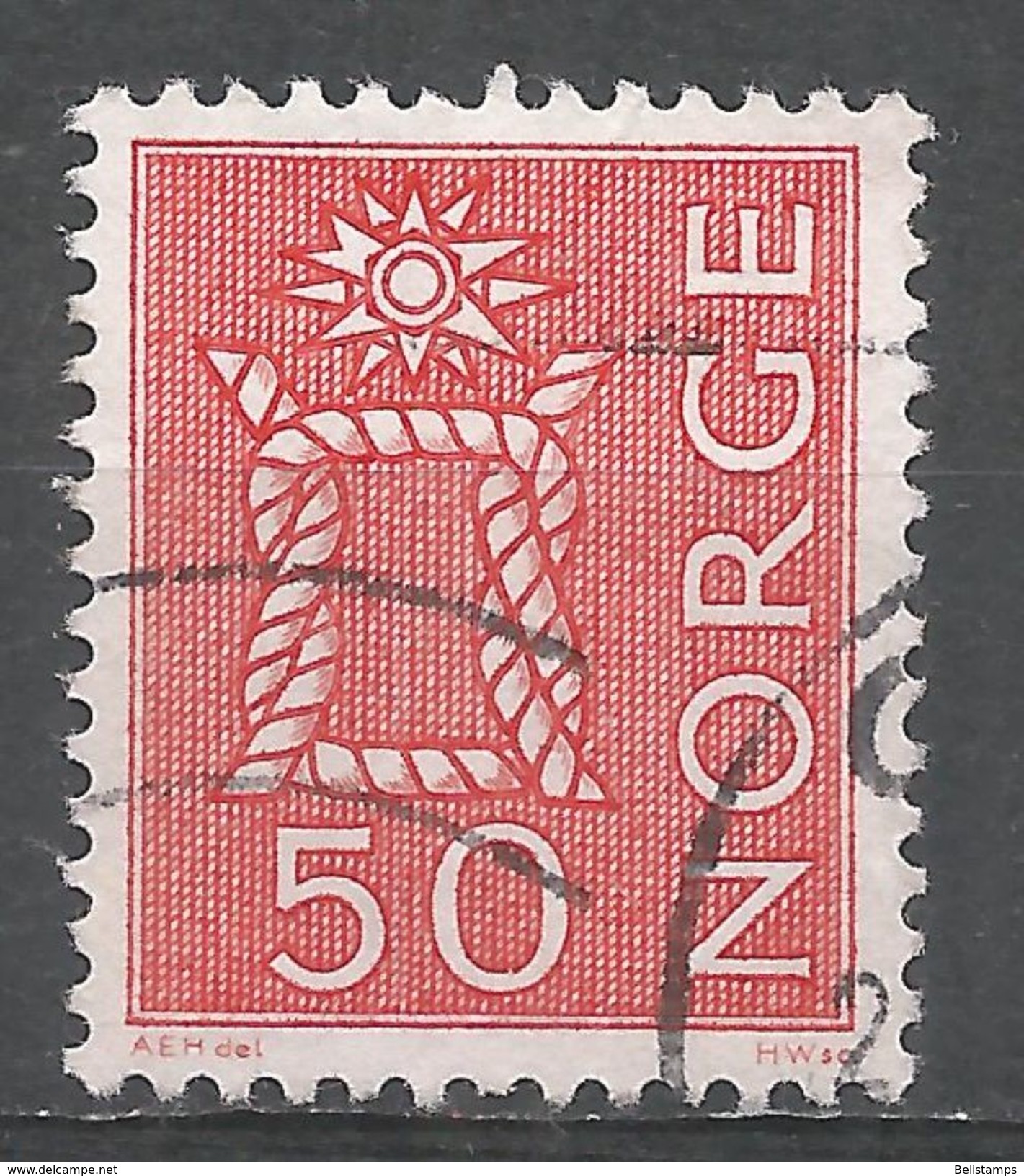 Norway 1962. Scott #424 (U) Boatswain's Knot - Oblitérés