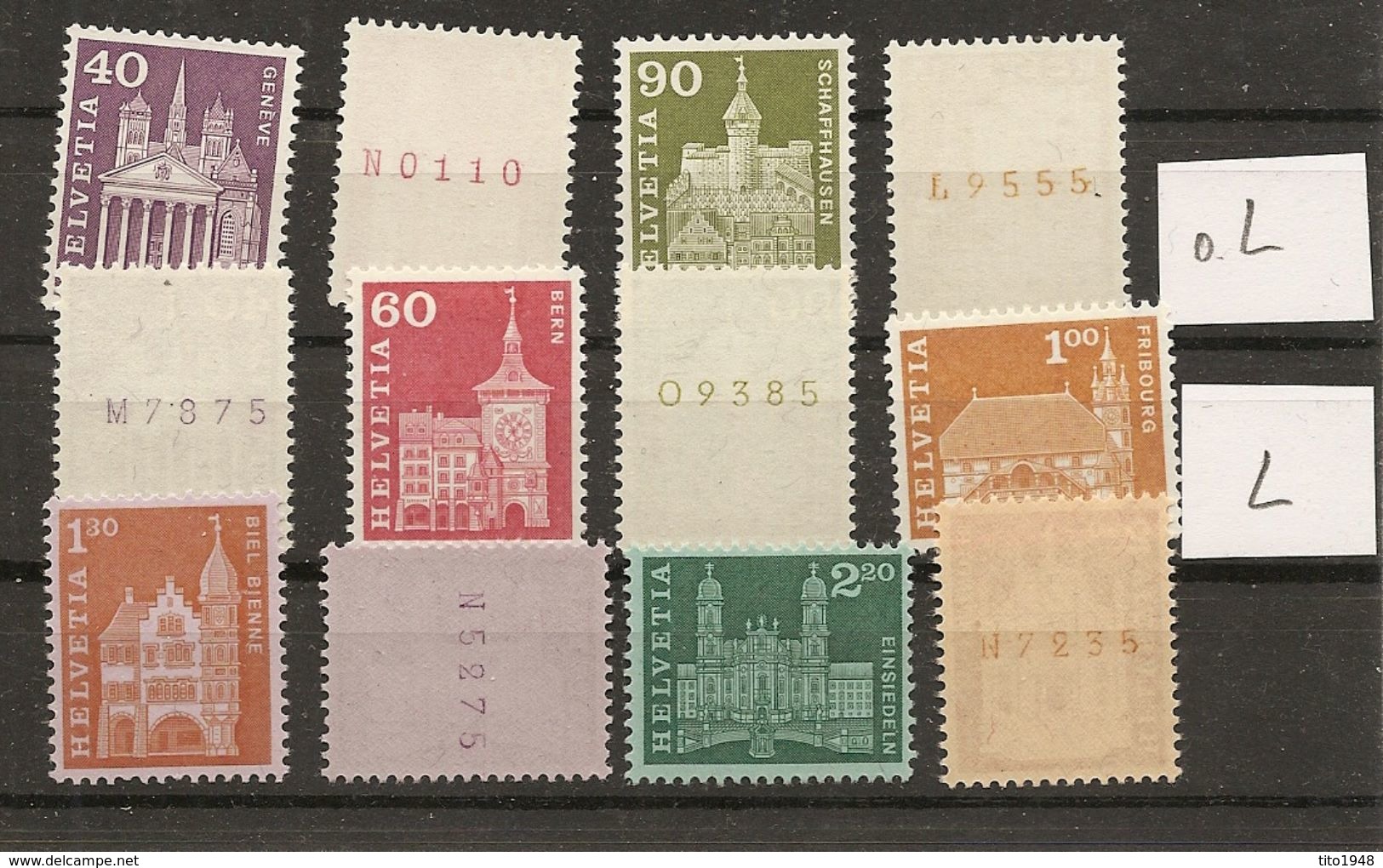 Schweiz, 1963 Rollemarken,3 Set**,  Mit/ohne Leuchtstoff, Siehe Scans! - Rouleaux