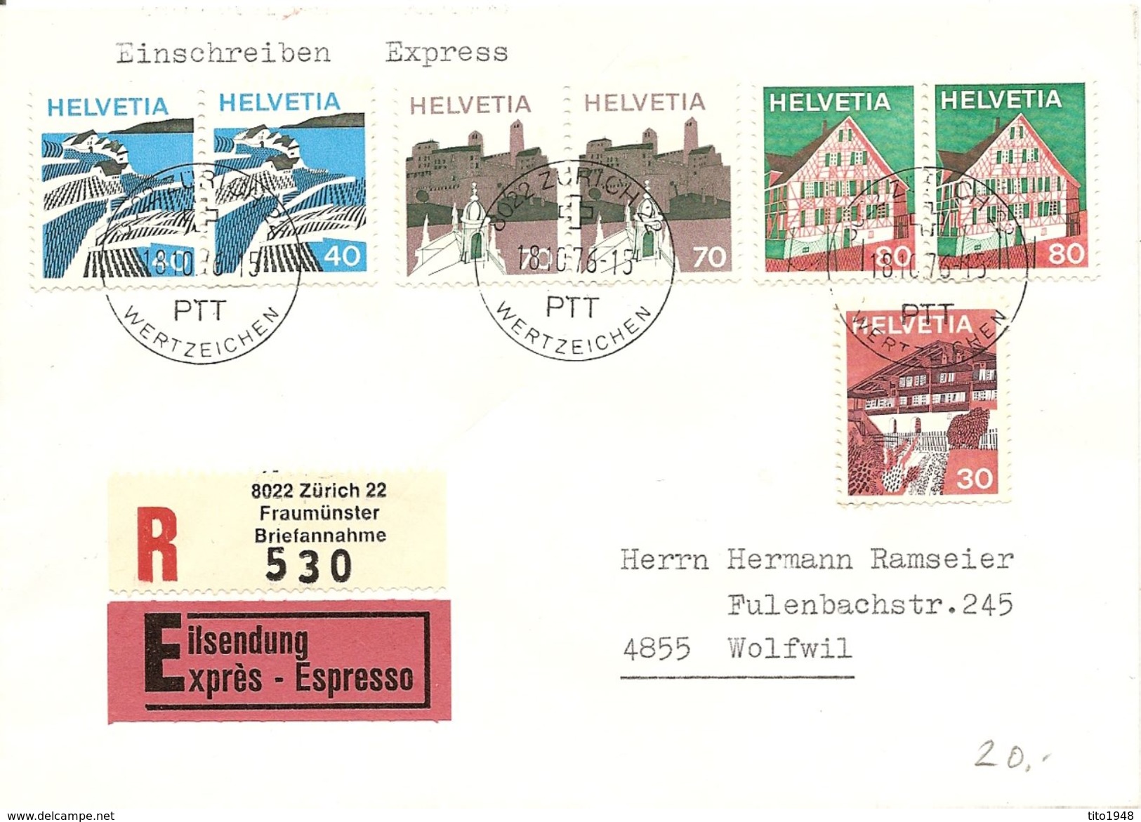 Schweiz, 1973, Rollenmarken-Paare Auf Beleg Je Mit Klebestellen, Z. 529, 532, 529, Siehe Scans! - Franqueo