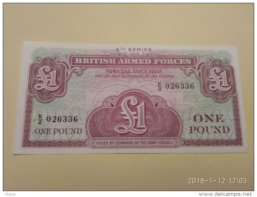 1 Pound - Autoridad Militar Británica