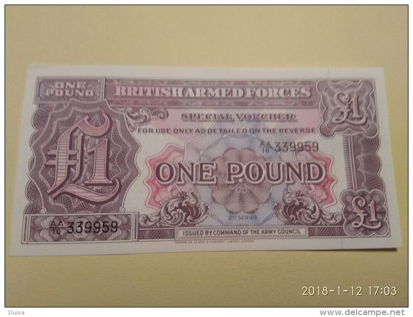 1 Pound - British Military Authority