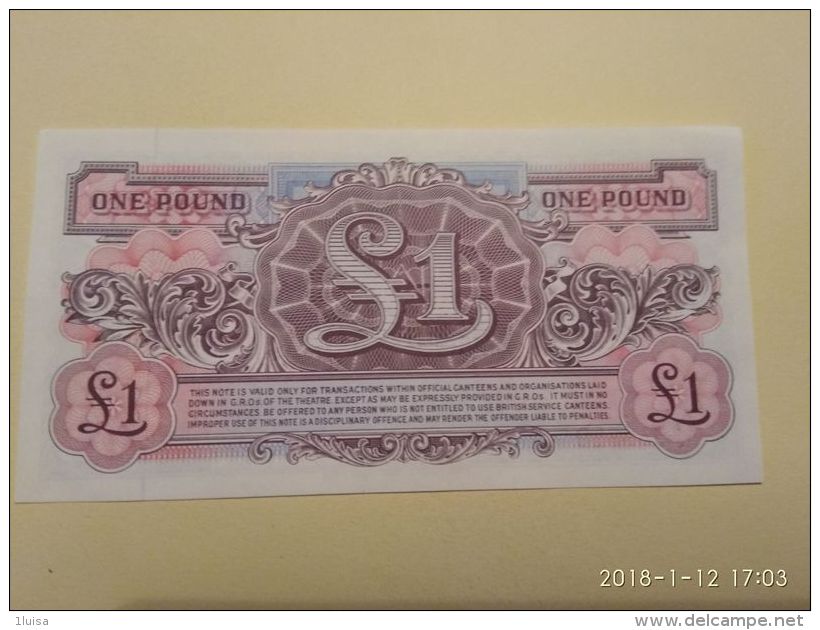 1 Pound - Britse Militaire Autoriteit