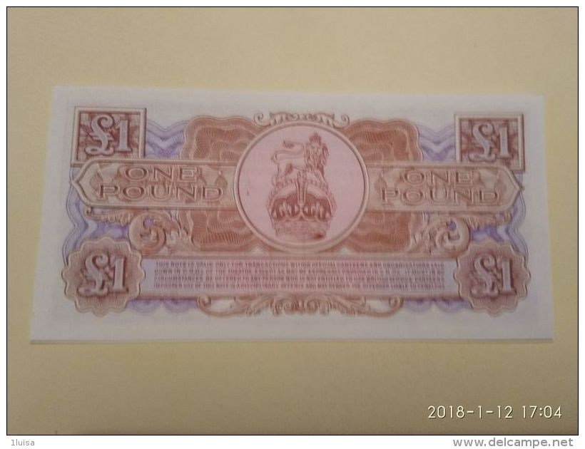 1 Pound - British Military Authority