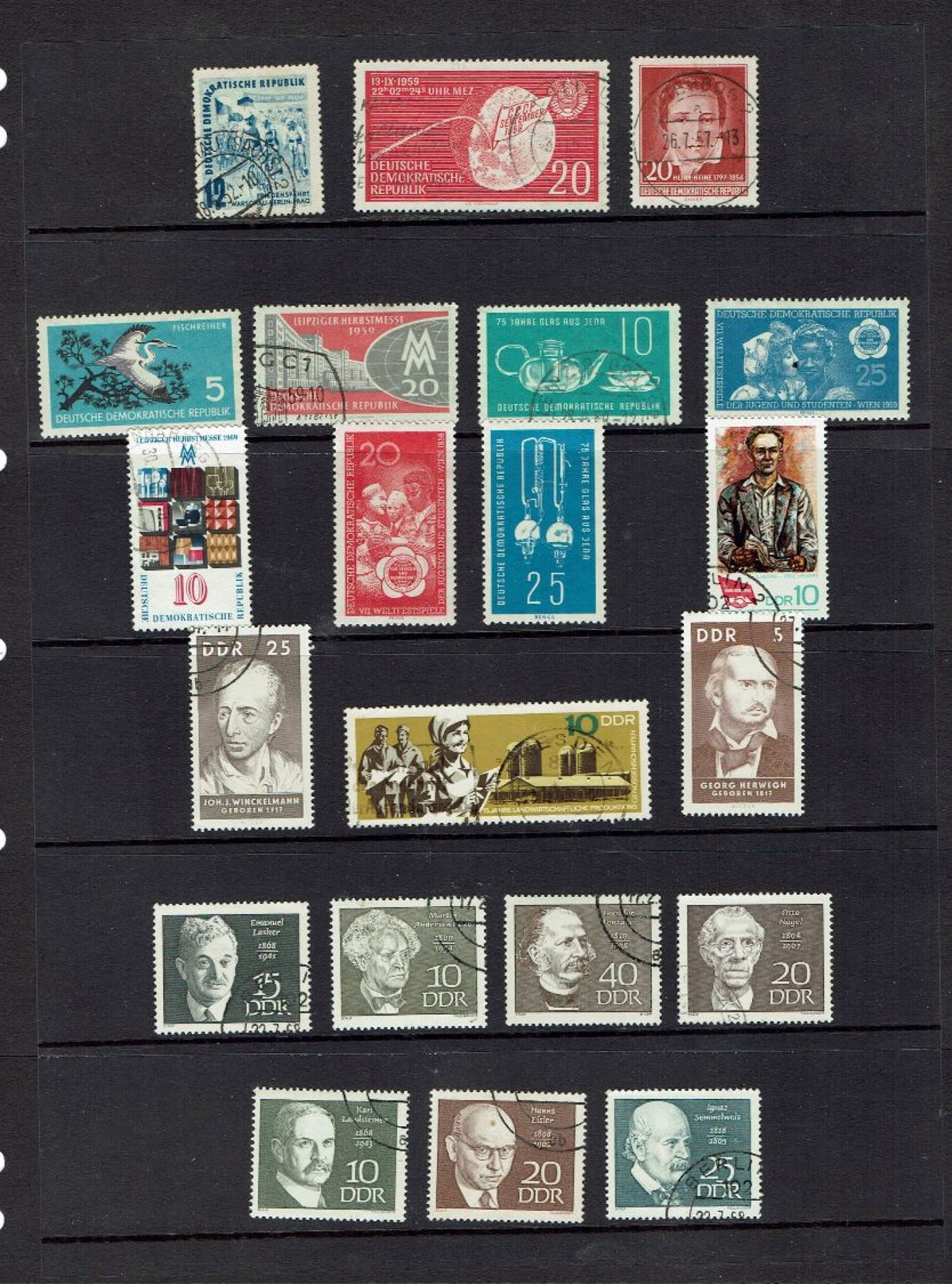 GERMANY...DDR...FREE SHIPPING AND HANDLING!!!...see All Scans - Lots & Kiloware (mixtures) - Max. 999 Stamps