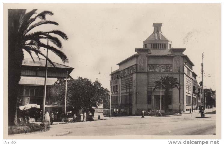 Oran Algeria, Colony House Street Scene Boulevard Du 2nd Zouaves, C1930s Vintage Real Photo Postcard - Oran