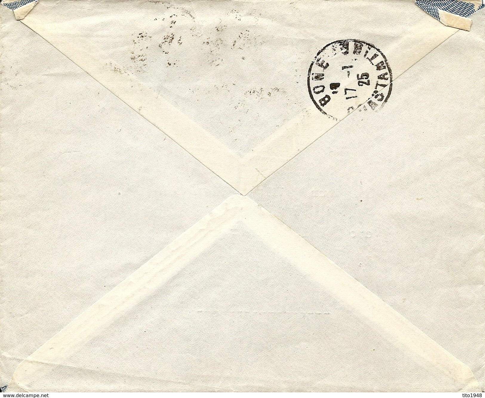 Algier, 1925, Mi Nr. 10 Overprint, Cover From Alger, Local Use, Forwarded To Bone!, See Scan - Africa (Other)