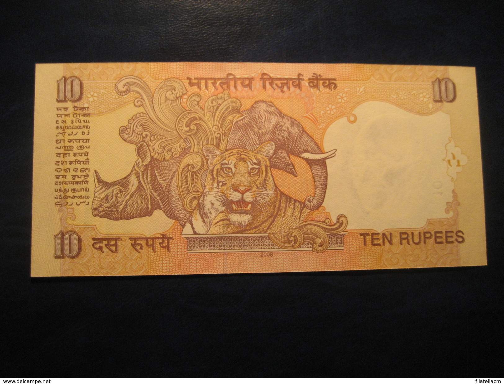 10 Rupees 2008 INDIA Mahatma GANDHI Unused UNC Banknote Inde Billet Billete - India