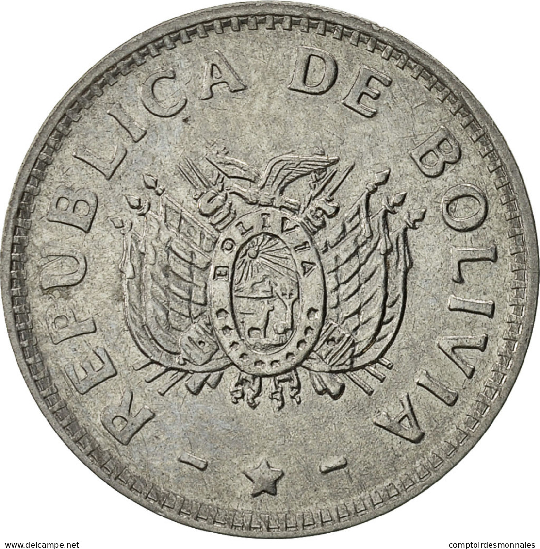 Monnaie, Bolivie, 10 Centavos, 1991, TB+, Stainless Steel, KM:202 - Bolivia