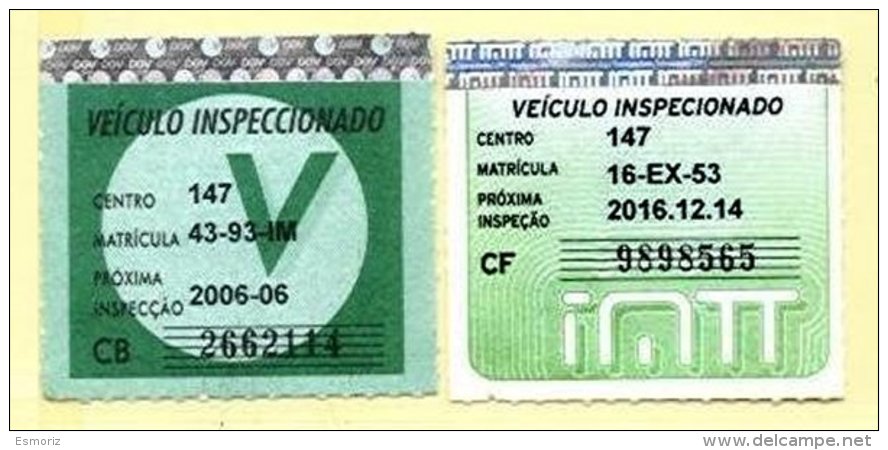 PORTUGAL, Vehicular Inspection, F/VF - Ongebruikt