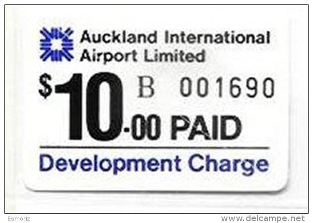 NEW ZEALAND, Airport Charge, (*) MNG, F/VF - Fiscaux-postaux