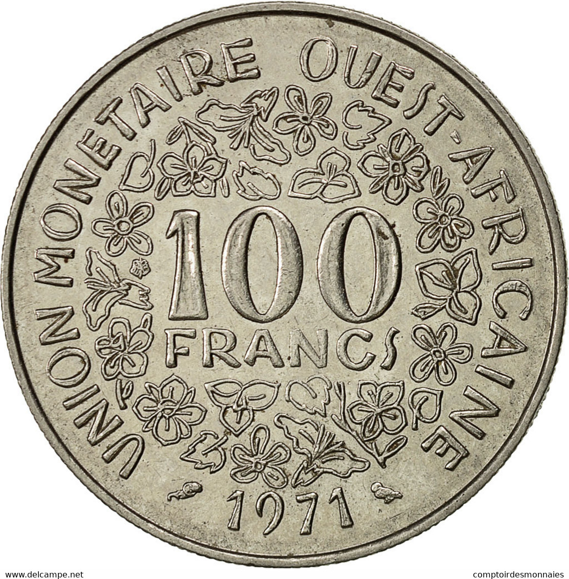 Monnaie, West African States, 100 Francs, 1971, TTB, Nickel, KM:4 - Elfenbeinküste