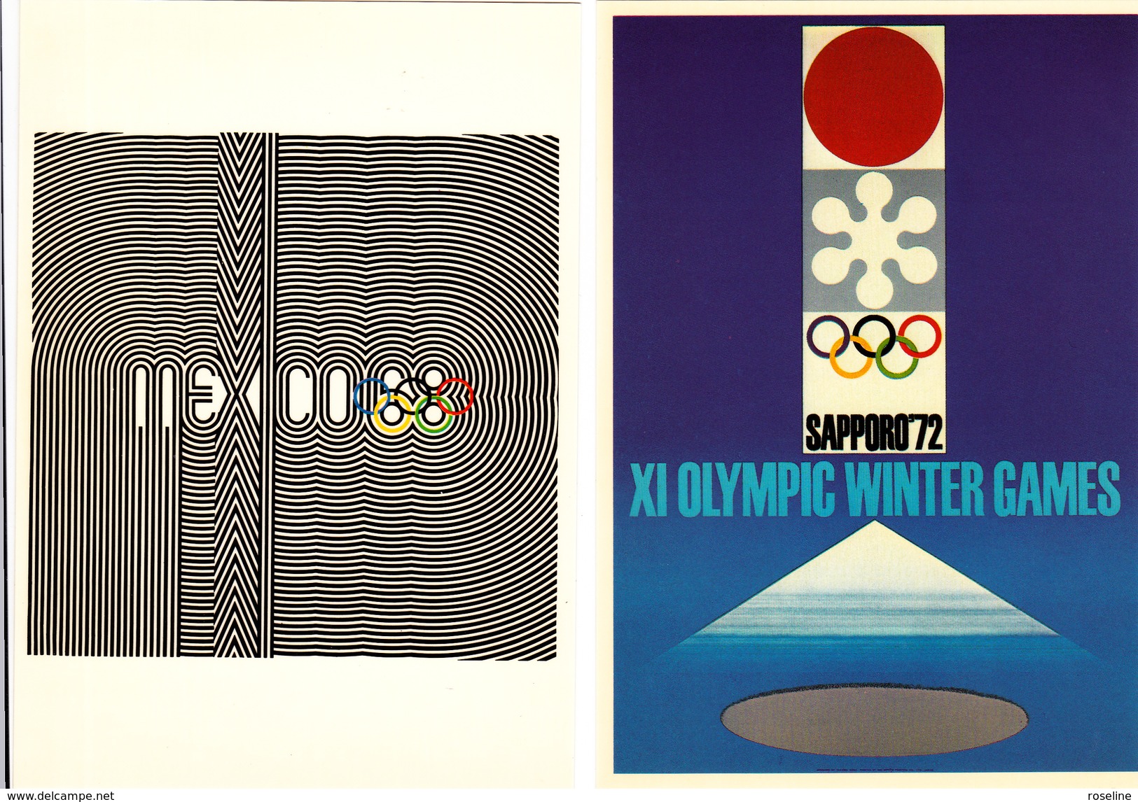 Affiches Officielles Des Jeux Olympiques Ed CIO - Pochette De 12 Cartes JO De 1964 à 1988 - CPM 10,5x15 TBE 1985 Neuves - Autres & Non Classés