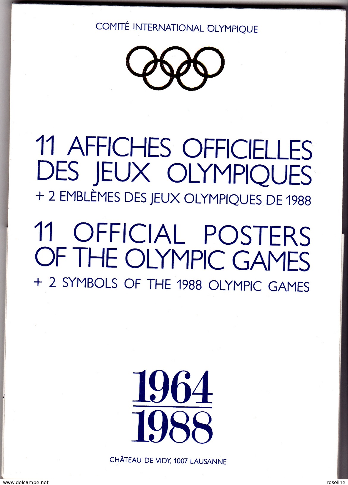 Affiches Officielles Des Jeux Olympiques Ed CIO - Pochette De 12 Cartes JO De 1964 à 1988 - CPM 10,5x15 TBE 1985 Neuves - Autres & Non Classés