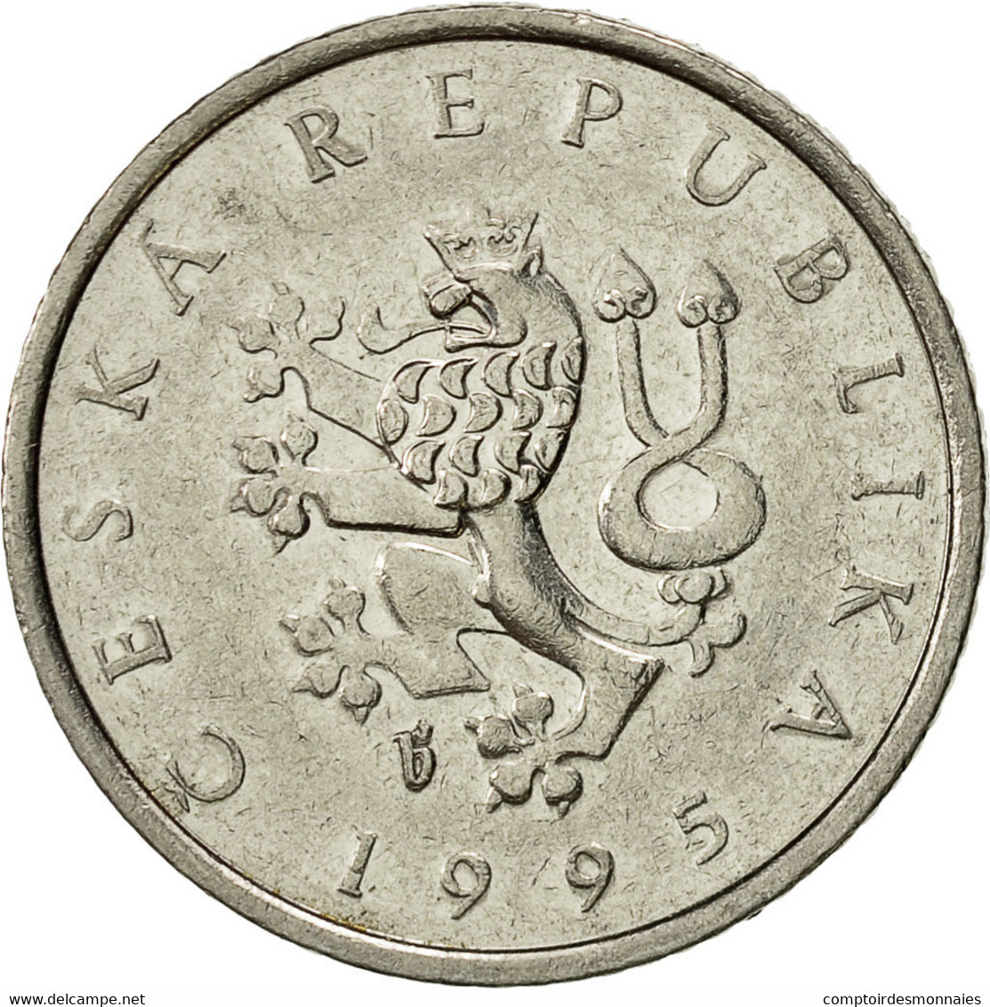 Monnaie, République Tchèque, Koruna, 1995, TB+, Nickel Plated Steel, KM:7 - República Checa