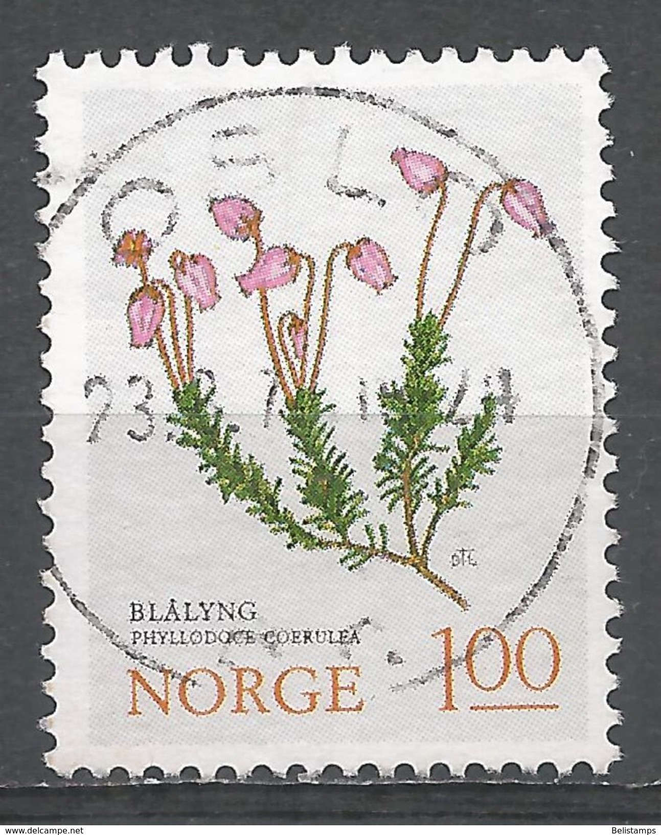 Norway 1973. Scott #628 (U) Phyllodoce Corrulea, Flowers - Oblitérés