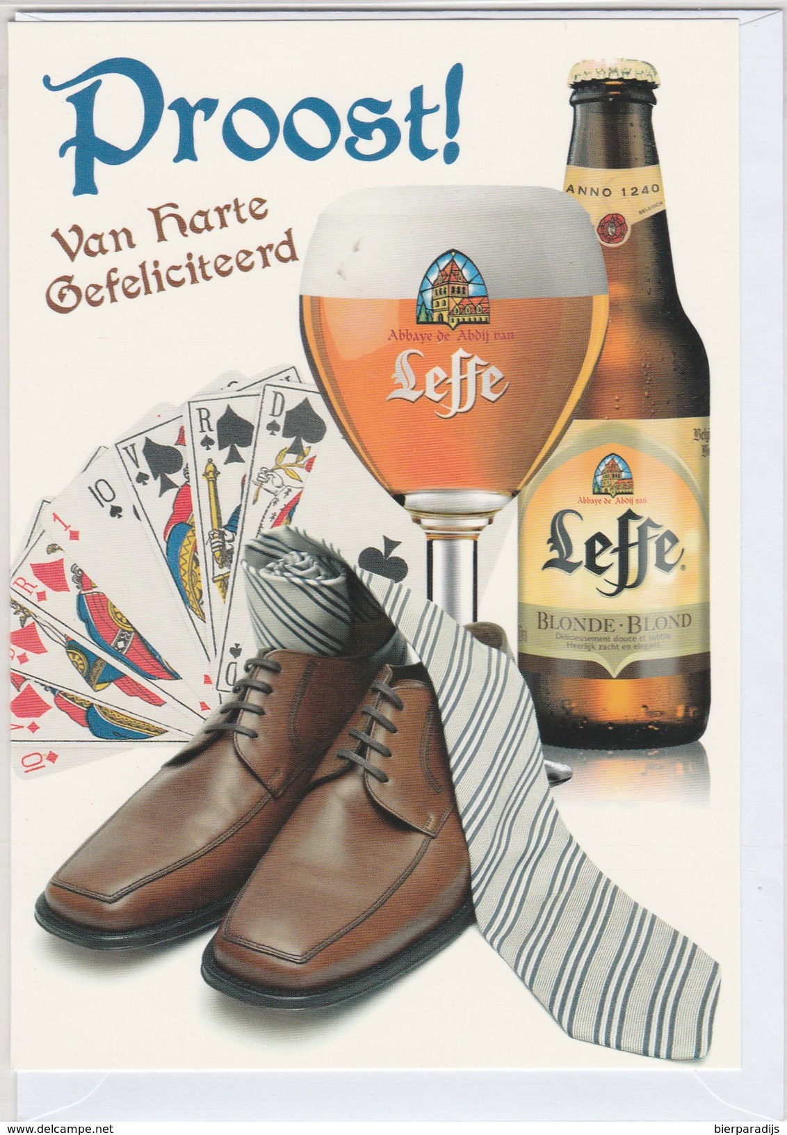 Verjaardagskaart    Leffe - Autres & Non Classés