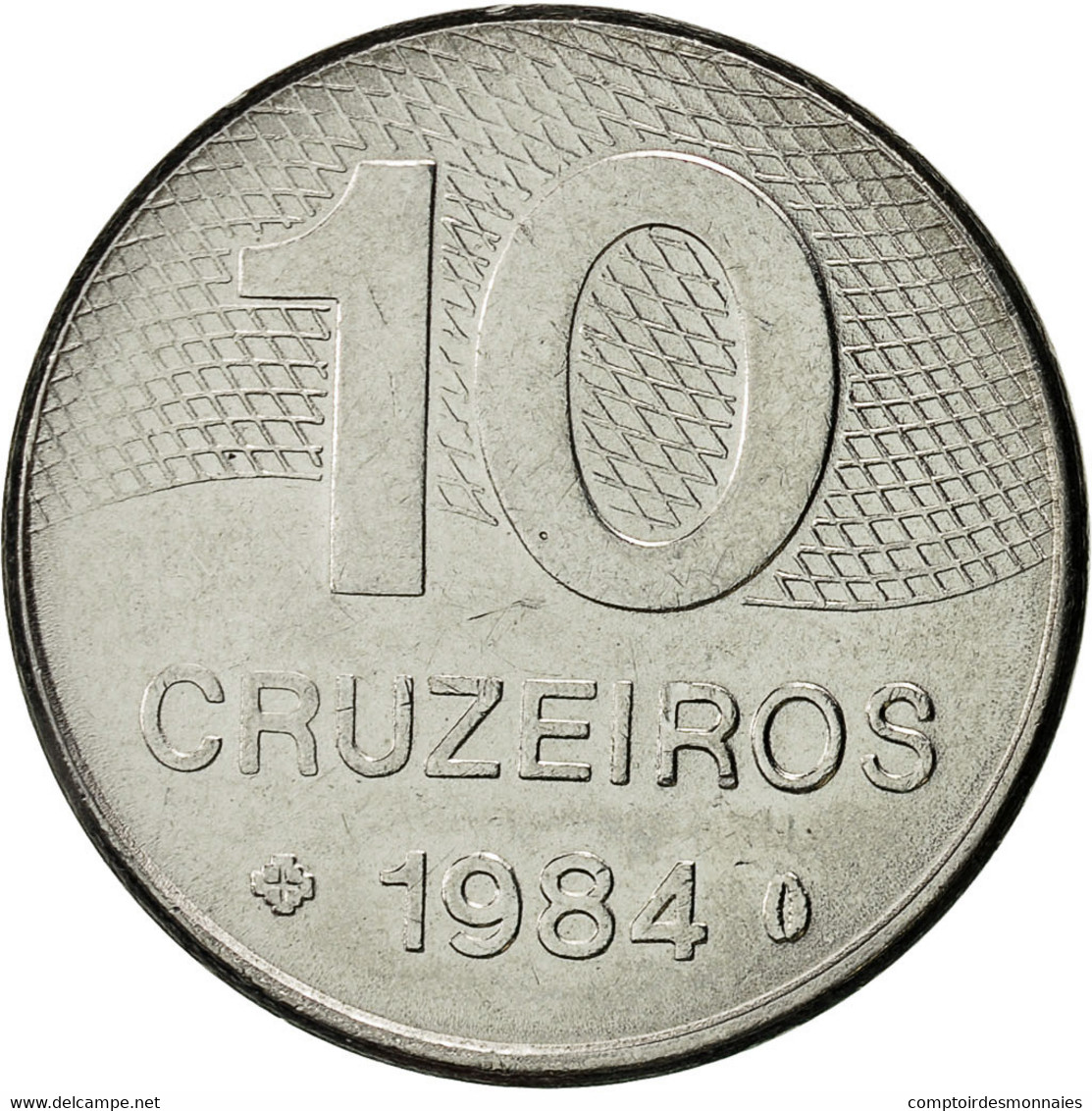 Monnaie, Brésil, 10 Cruzeiros, 1984, TTB, Stainless Steel, KM:592.1 - Brésil