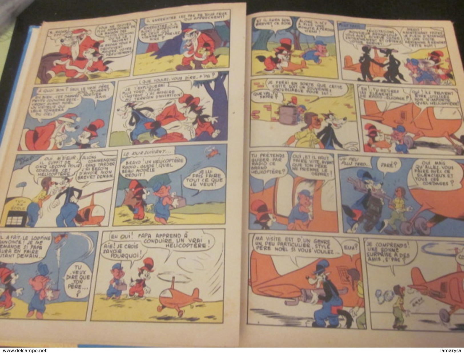 Vintage BD (en français) Séries Disney MICKEY EDITIONS COLBERT 5 RELIURES LES BELLES HISTOIRES DE WALT-DISNEY N°36 à 40